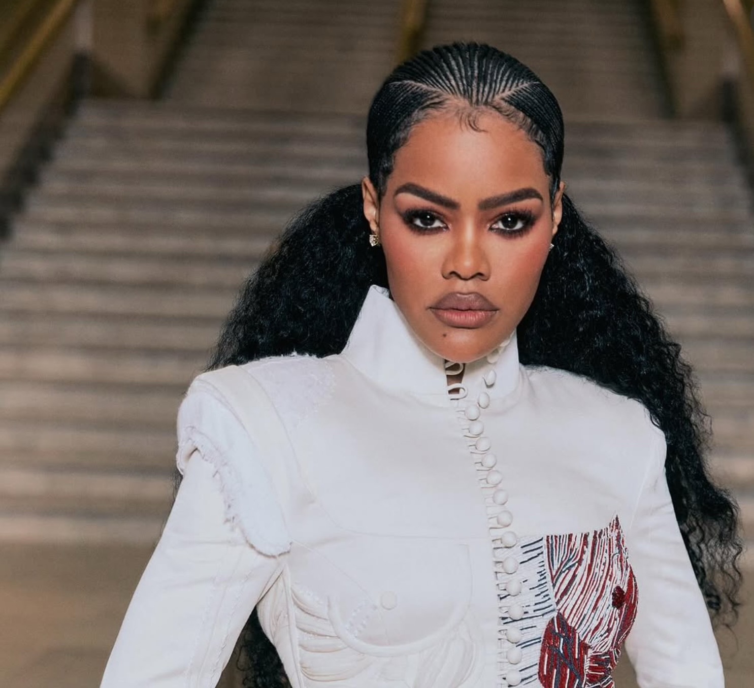 Teyana Taylor Turns Heads At The 2025 CFDA Awards with Stunning Hybrid Braids And Sculptural Edge