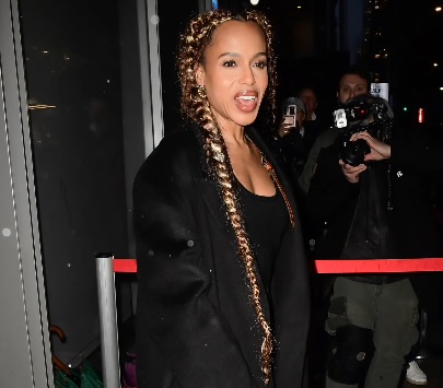 Soft, Romantic, Protective: Kerry Washington’s Waist-Length Boho French Braids Are Spring Perfection